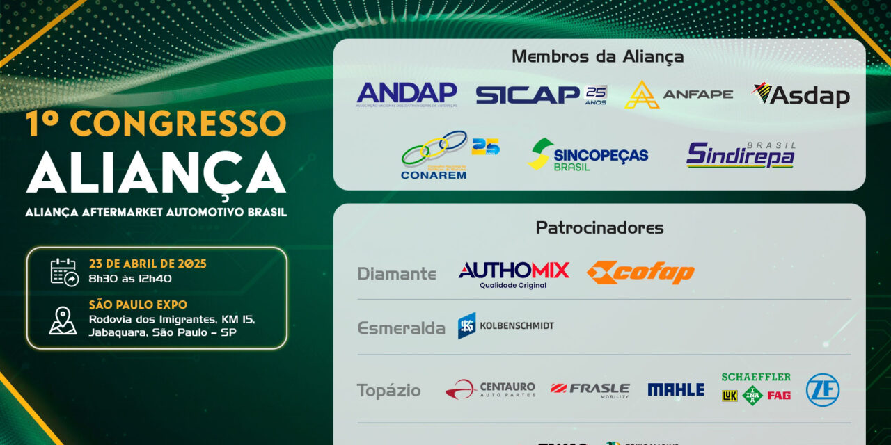 Com mais de 500 inscritos, 1º Congresso Aliança do Aftermarket Automotivo  consolida protagonismo do setor no Brasil