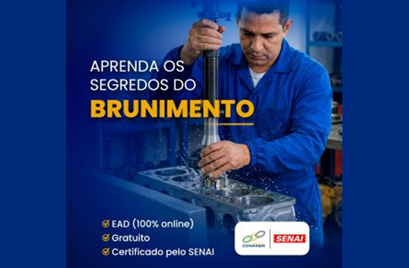 Formação técnica como estratégia: CONAREM lança 11º curso gratuito e reforça base produtiva das retíficas